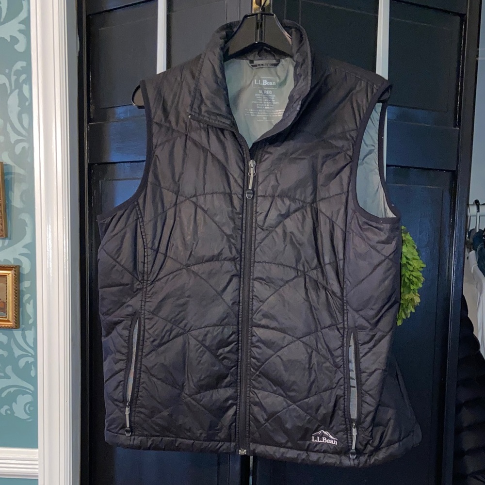 L.L. Bean Black Quilted Vest